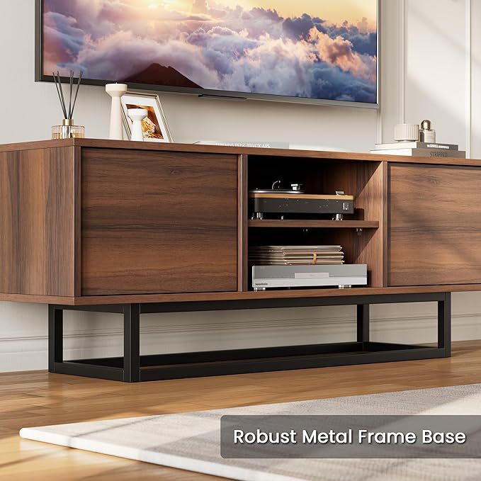 HAIOOU TV Stand for 50 55 Inch TV, Modern TV Console Small Entertainment Center - Image 4