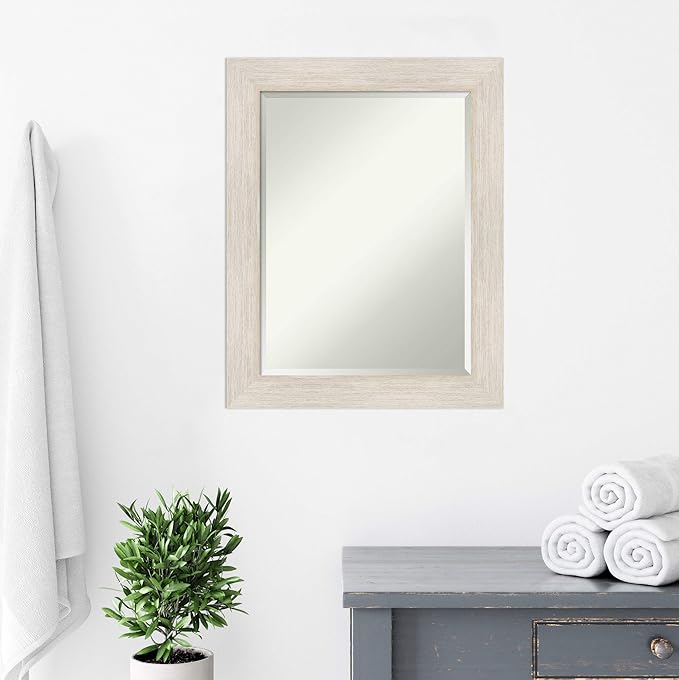 Amanti Art White Bathroom Mirror - Image 6