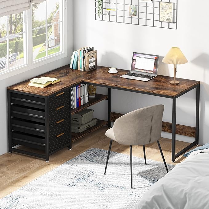 LITTLE TREE 59-Inch L Shaped Desk - Image 5