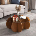 Glass Coffee Tables for Living Room Modern Elegant Round Coffee Table Mid by dnziqi