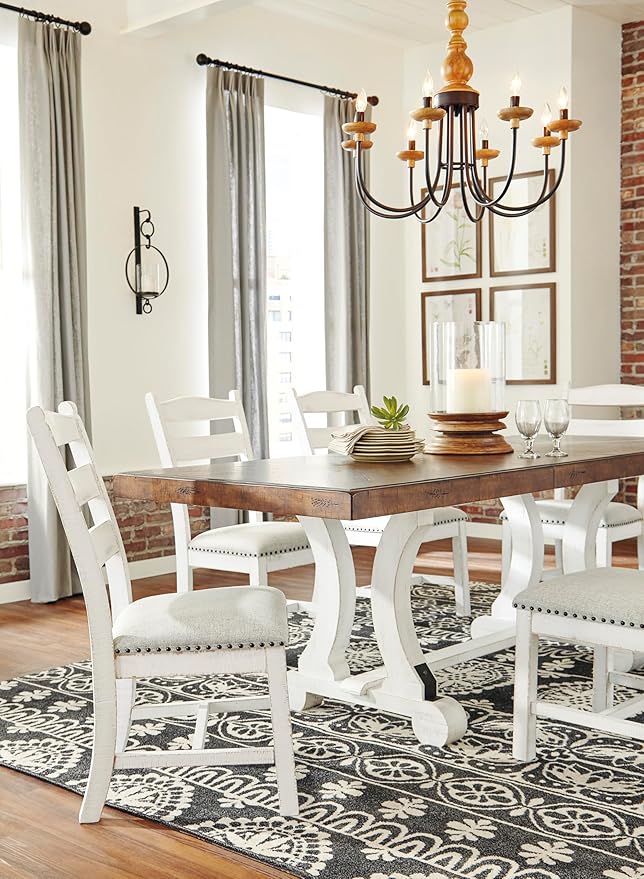 Signature Design by Ashley Valebeck Vintage Farmhouse Cushioned Dining Chair - Image 17