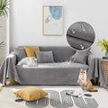 STACYPIK Thick Waterproof Grey Sofa Cover Couch Cover, Anti Slip Loveseat Covers by STACYPIK