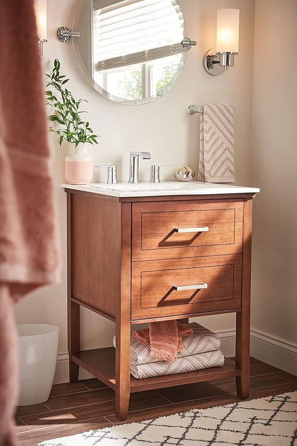Moen DN0792CH Iso 22-Inch x 22-Inch Frameless Pivoting Bathroom Tilting Mirror - Image 7