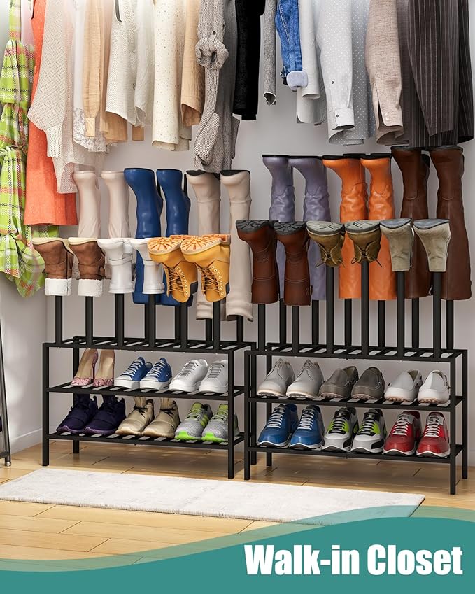 Black Boot Rack, Boot Rack Organizer Tall Boots - Image 7