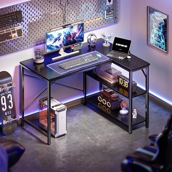 Huuger L Shaped Desk, 39 Inches Computer Desk - Image 6