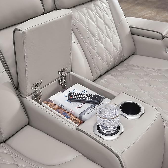 Signature Design by Ashley Boyington Contemporary Leather Match Power Reclining - Image 13