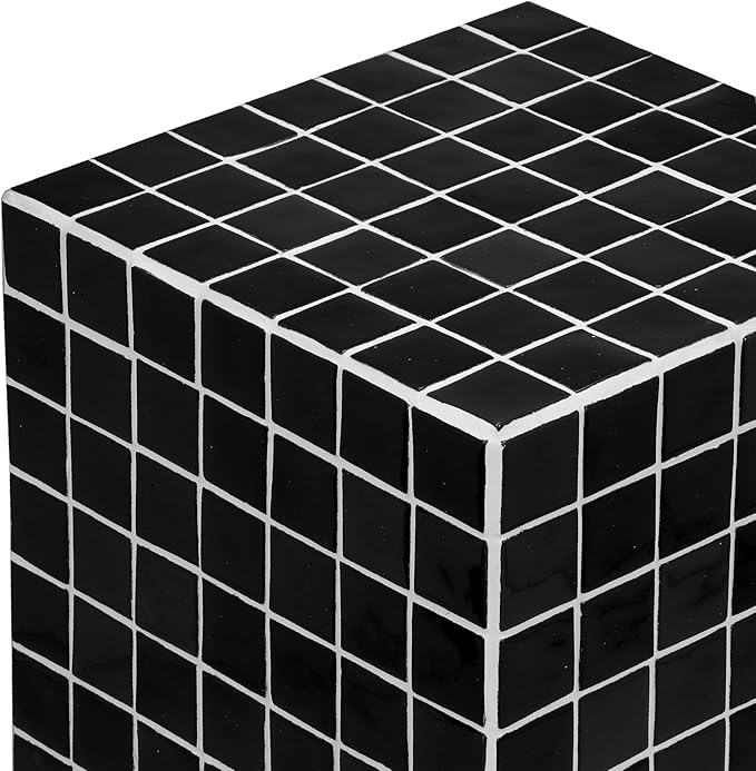 JONATHAN Y END2000L Callista 18" Modern Bohemian Ceramic Tiled Rectangle End - Image 5