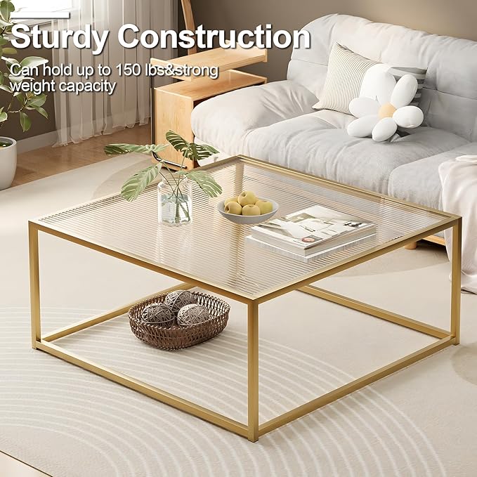 Glass Coffee Table Modern Center Table, Minimalist Coffee Table Sofa Side Tea - Image 7