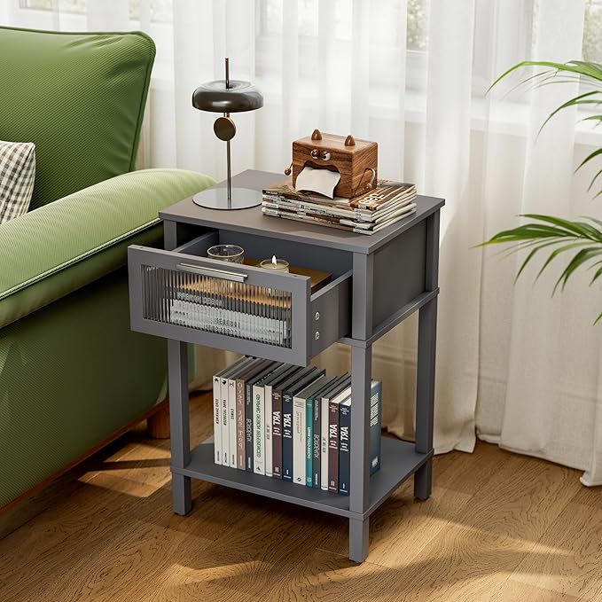 Nightstand Wooden Bedside Table - Image 6