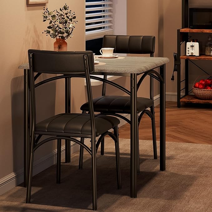 GarveeHome Dining Table Set for 2, Kitchen Table by GarveeHome