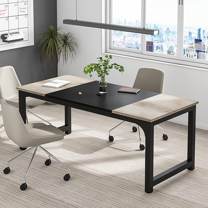 Tribesigns Modern Computer Desk, 70.8 x 31.5 inch Large Office Desk Computer - Image 2