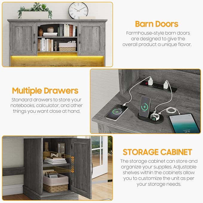 Farmhouse 47" Executive Desk - Image 3