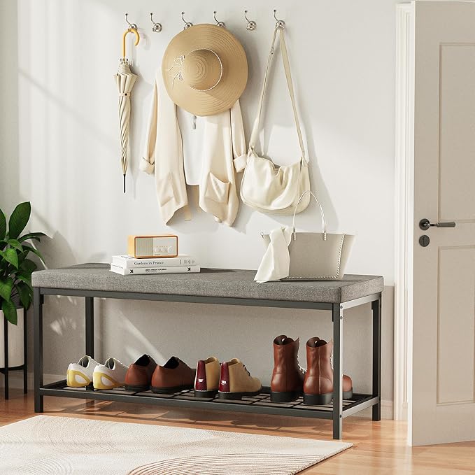 Shoe Bench, Entryway Bench - Image 4