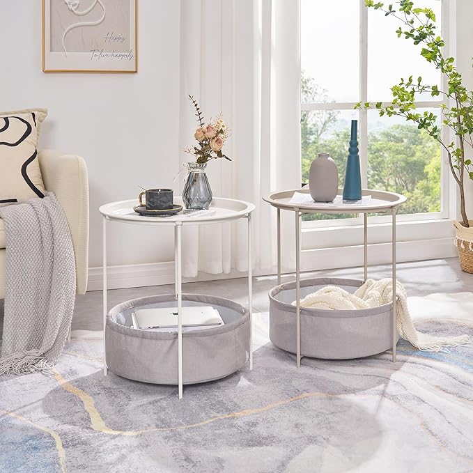 VECELO Round Side/End Table - Image 6