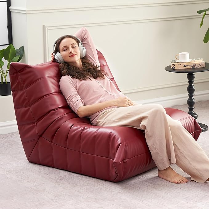 Hobestluk Giant Bean Bag Chair Lazy Floor Sofa, Memory Foam Fireside Sofa - Image 6