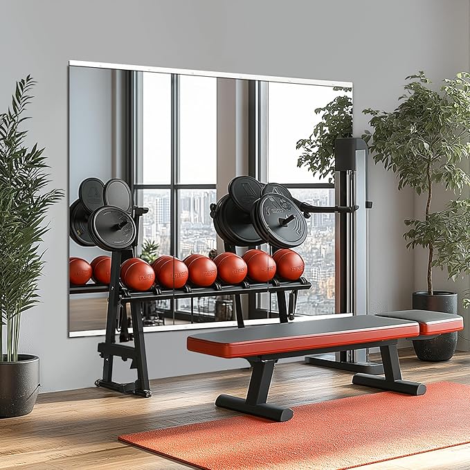 Home Gym Mirror for Wall, Glass Frameless Body Large Mirror for Home Gym - Image 7