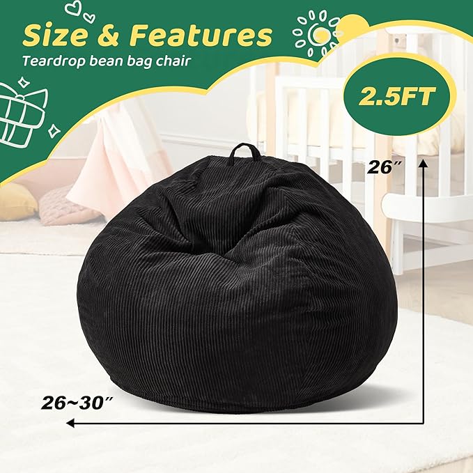 Bean Bag Chairs Teardrop Bean Bag Chair Beanbag Chair - Image 2