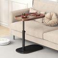 C Shaped Side Table Adjustable Height, 360°Swivel C Shaped End Table, Couch by TRUNYAQI