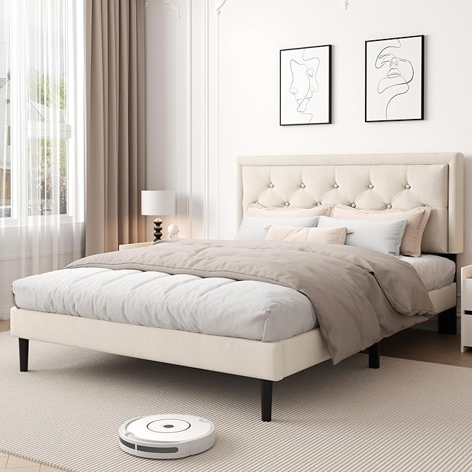Queen Size Platform Bed Frame by CXVXbedframe