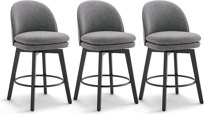 Counter Height Barstools 26 inch Upholstered Swivel Bar Stools by Kislot