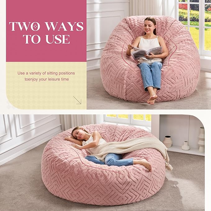 Hobestluk Bean Bag Chairs Adults Beanbag Chair - Image 3