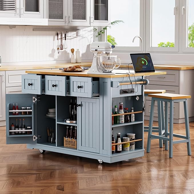 YOTPO 53" Large Kitchen Island - Image 8