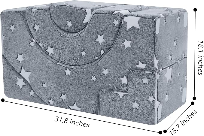 MeMoreCool Foam Climbing Toddler Couch, Modular Kids Sofa - Image 2