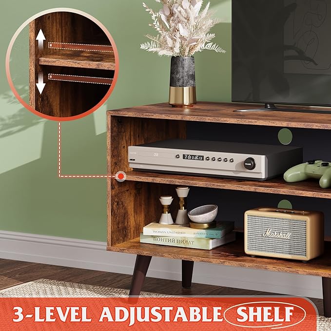 WLIVE TV Stand for 55 Inch TVs, Entertainment Center - Image 5