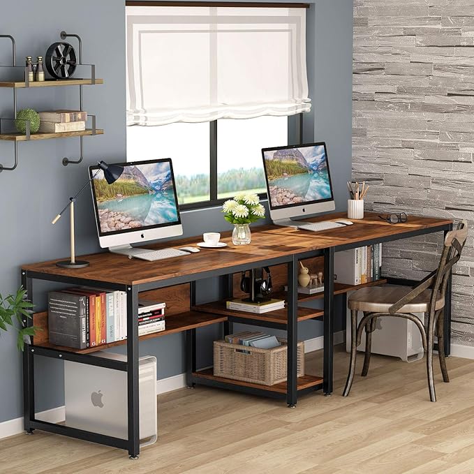 Tribesigns Two Person Desk - Image 2