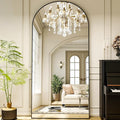 78"x38" Arched Full Length Mirror Floor Mirrors by XRAMFY