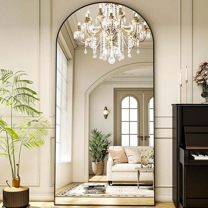 78"x38" Arched Full Length Mirror Floor Mirrors by XRAMFY