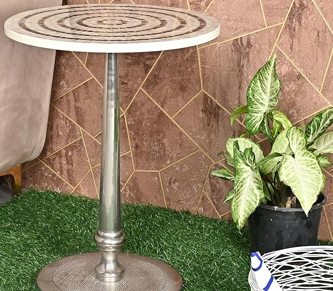 CLEENTABLE Mosaic Round End Table - Image 8