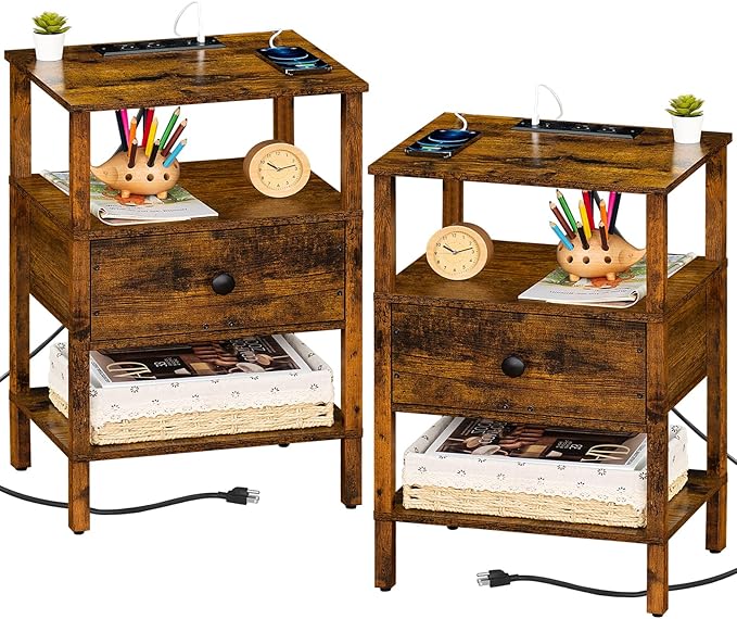 Lerliuo Nightstand Set of 2 by Lerliuo