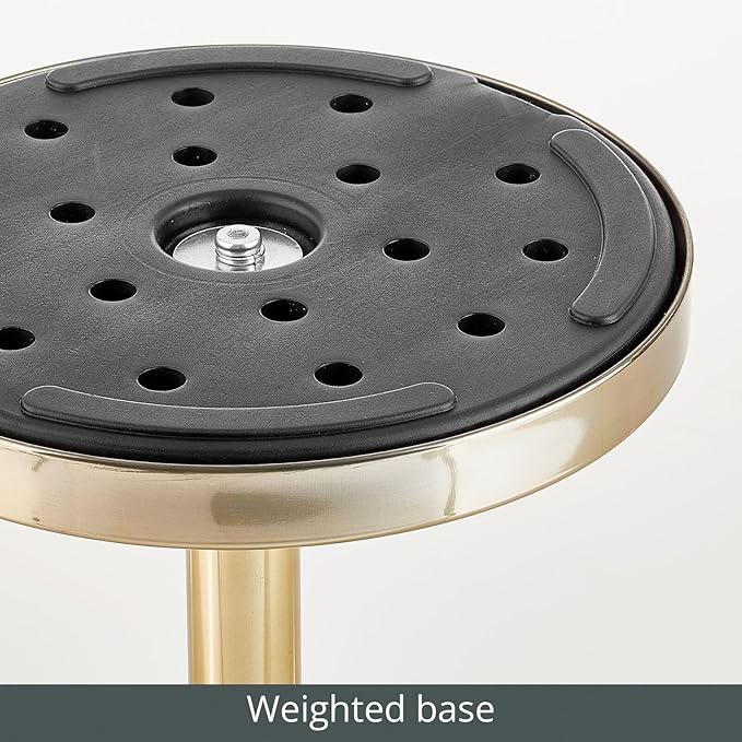 mDesign Glass Top Side/End Drink Table - Image 4