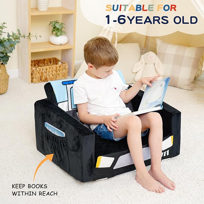 MallBest Kids Sofas Toddler Couch Bed Baby's Upholstered Chair Sleepover Couch - Image 4