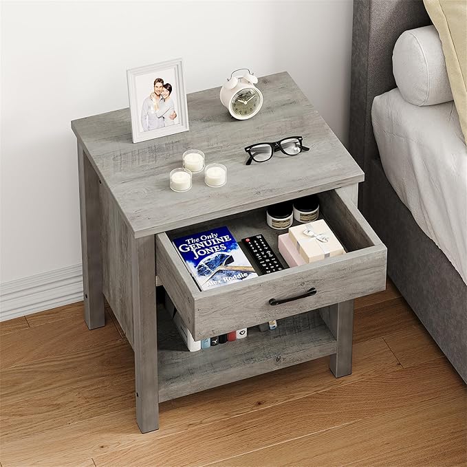 IDEALHOUSE Farmhouse Nightstand Set of 2 - Image 2