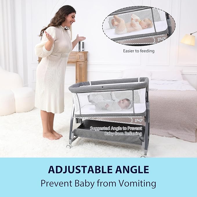 3 in 1 Baby Bassinet Bedside Sleeper - Image 4