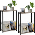 Narrow Side Tables Set of 2 by Homleke