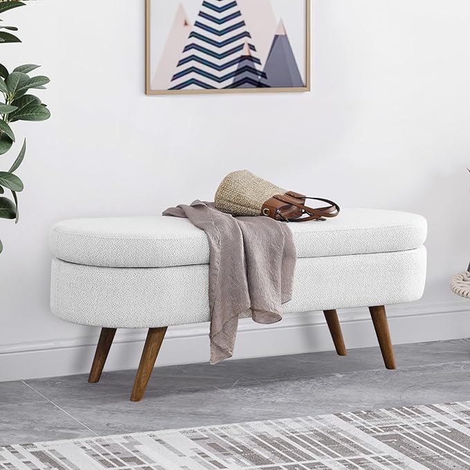 NicBex Ottoman Bench with Storage - Image 2