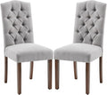 Tufted Upholstered Parsons Dining Chair by SNUGWAY