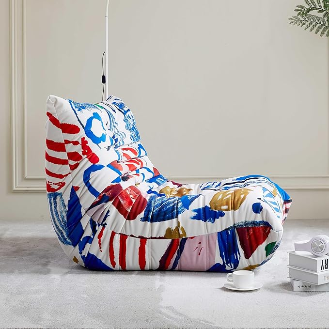 Bean Bag Chair, Fireside Chair Bean Bag Sofa Large Bean Bag Chair - Image 7