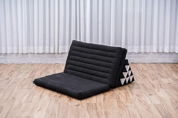 Leewadee 3-Fold Mat XXL with Triangle Cushion – Firm TV Pillow, Foldable - Image 6