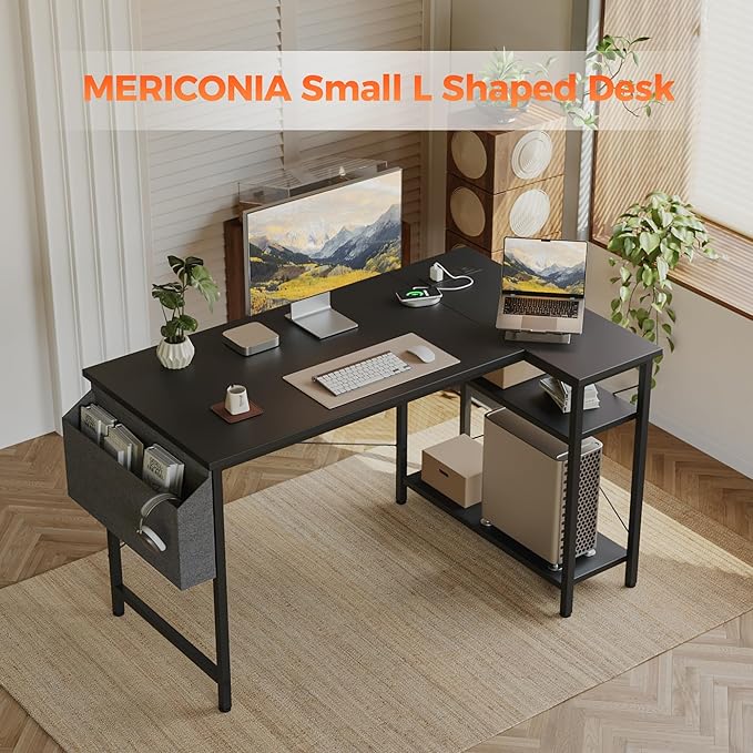 Small L Shaped Computer Desk - Image 7
