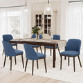 COLAMY Upholstered Dining Chairs Set of 6, Modern Kitchen Chairs by COLAMYINC