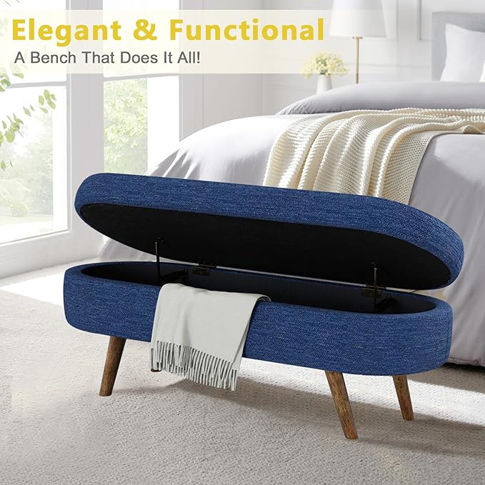 NicBex Ottoman Bench with Storage - Image 5