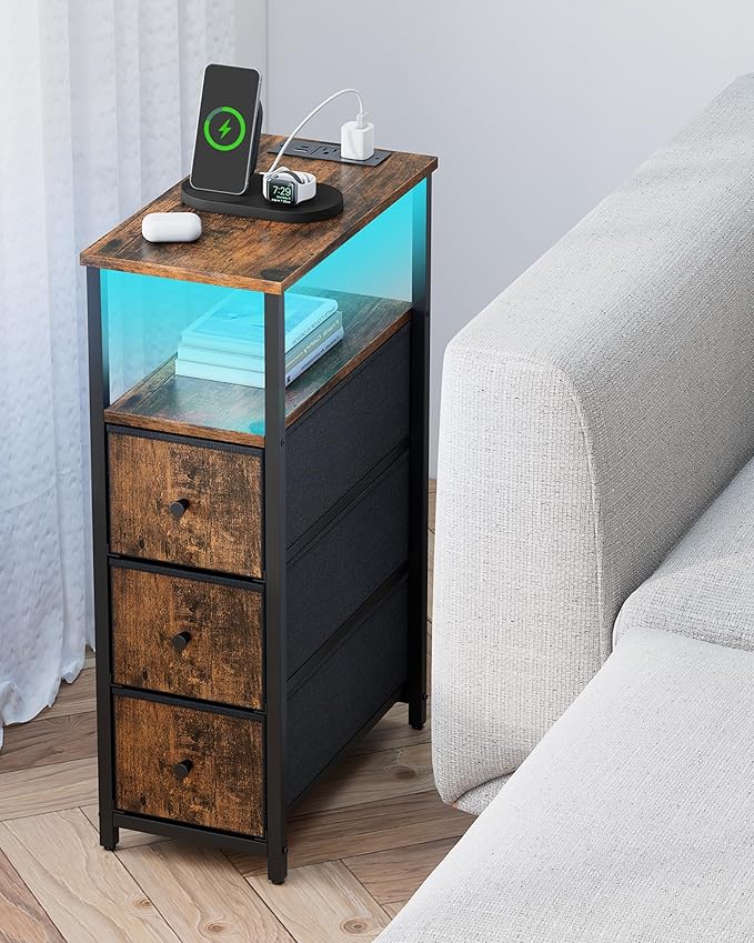 TUTOTAK Narrow LED Night Stand - Image 6
