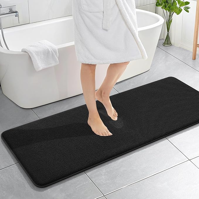 OLANLY Thick Memory Foam Bath Mat Rug 59x20, Extra Soft Absorbent Bathroom Rug by OLANLY