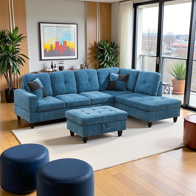 103.5" Oversized Sectional Couch, L Shaped Couch by LynginsCreativeLife