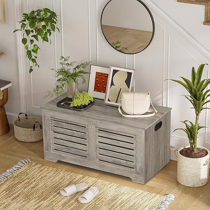 DINZI LVJ Storage Chest, 39.4”Wooden Toy Box - Image 6