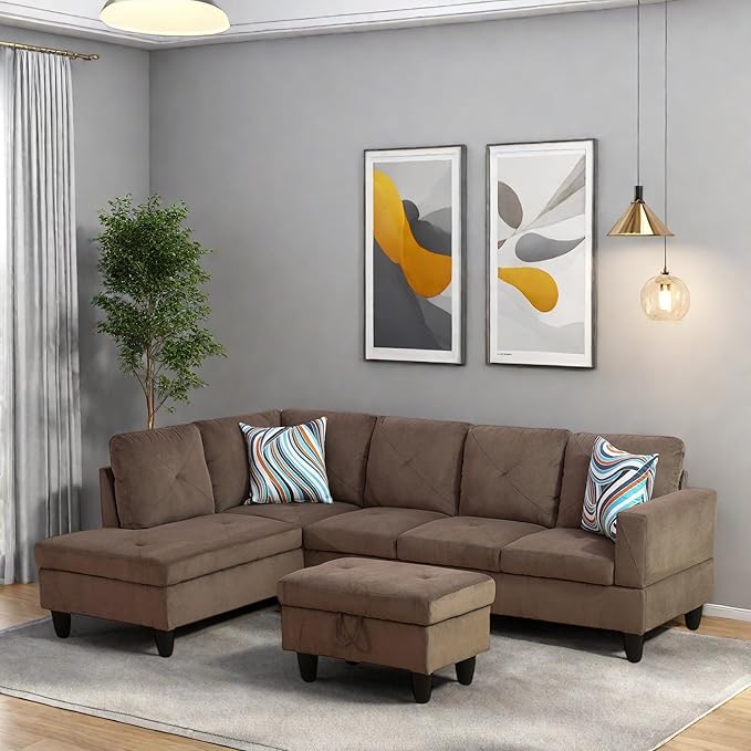 L Shaped Sectional Couches, Modern Modular Sectional Sofa - Image 4